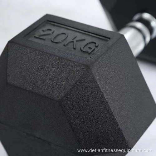 hex rubber dumbbell set factory